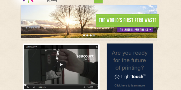 Seacourt Printing website homepage redesign